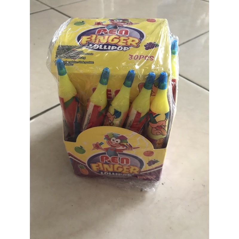 

pen finger candy