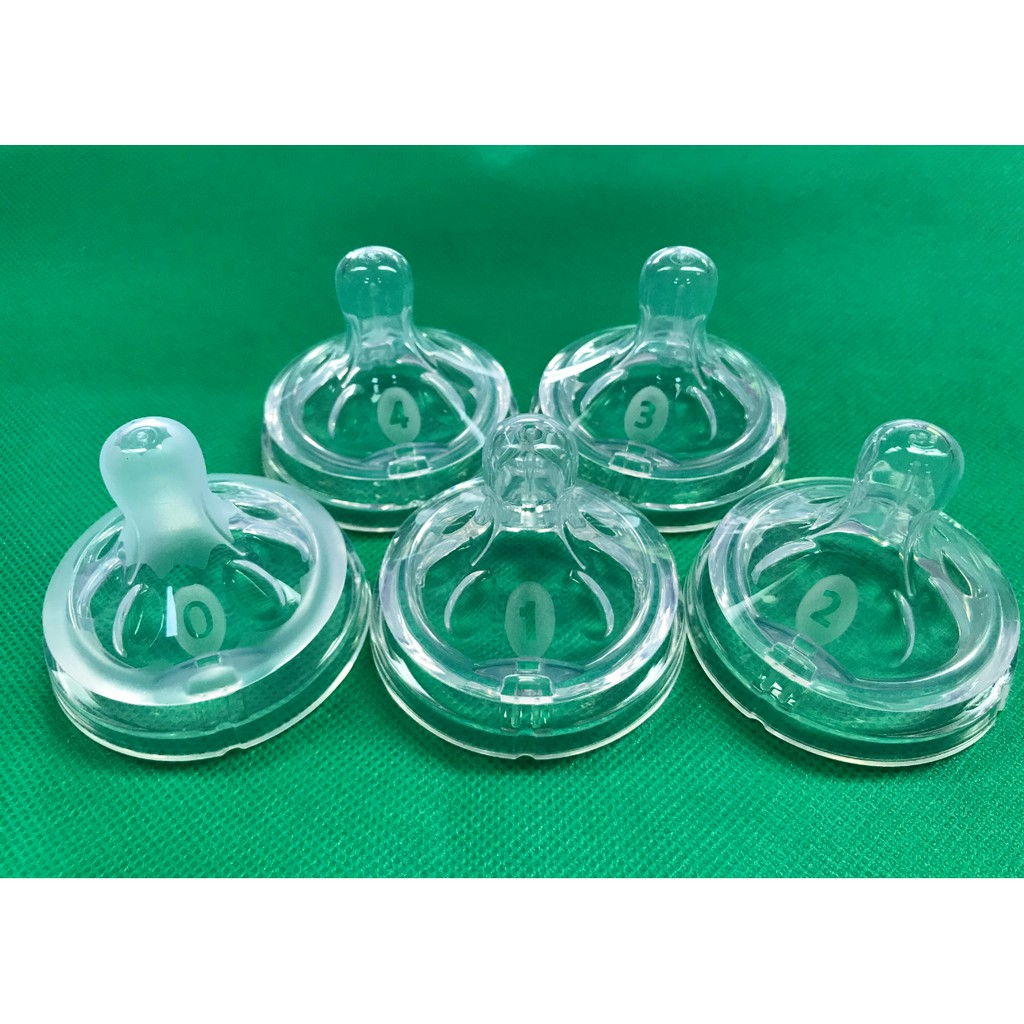 [0 1 2 3 4 Hole] Ready Stock Philips Avent Mulut Kecil Alami Mengganti Susu-Bisphenol