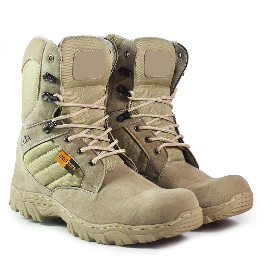BAYAR DI TEMPAT!!! Sepatu Pria DLT Tactical Cordura Boots Safety Hiking Outdoor Murah Terlaris