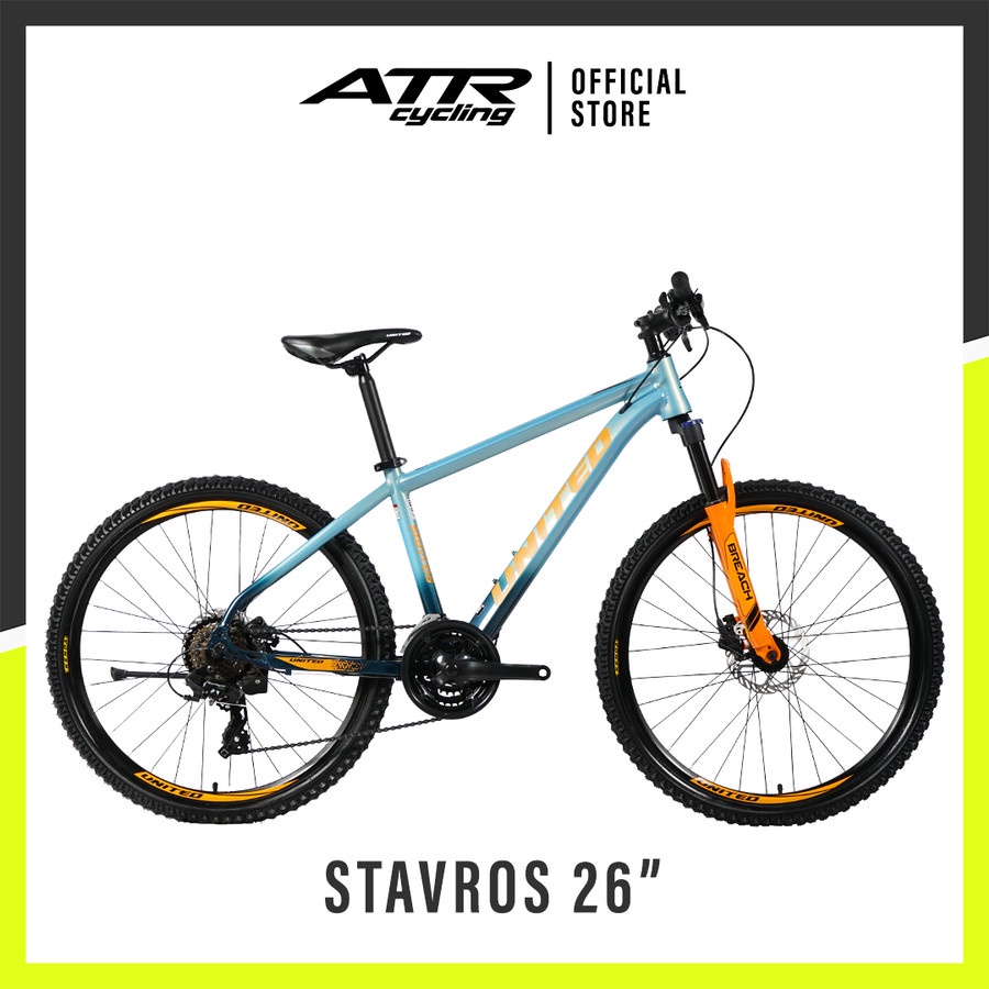 Sepeda Gunung United MTB AL 26-24SP United STAVROS26 (21) BLUE