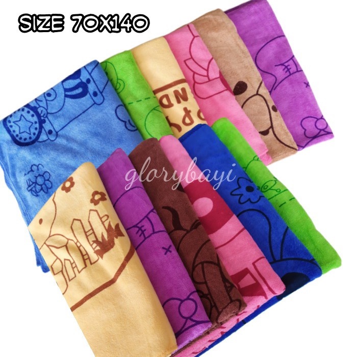 Handuk Mandi Karakter SIZE 70X140 CM