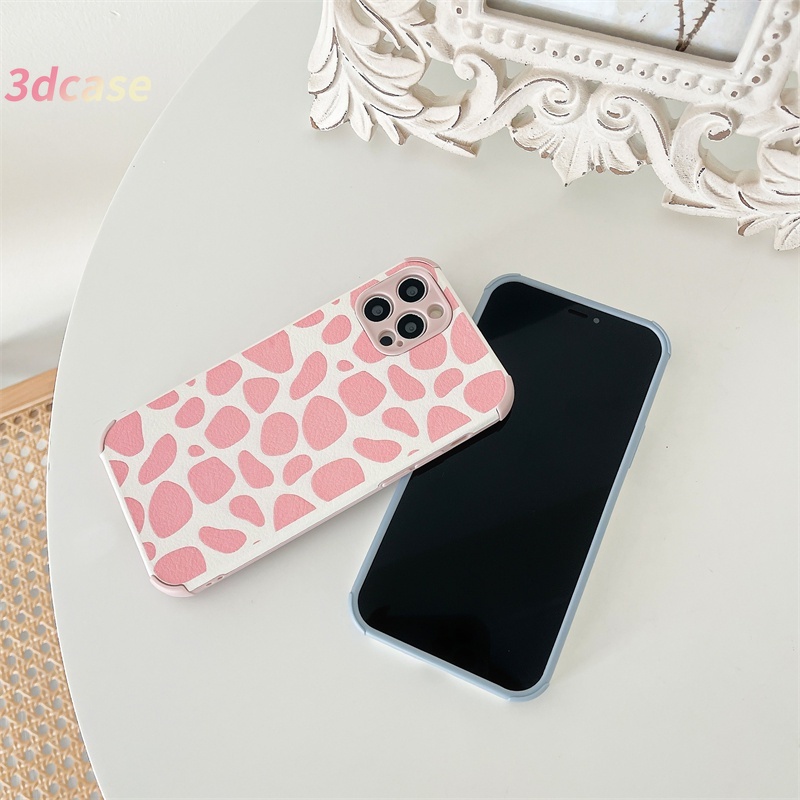 Case POCO X3 NFC X3 PRO M3 Xiaomi Redmi 9 9C NFC 9A 9i 9T 9 PRO Power 10X POCO M2 PRO POCO X3 NFC X3 PRO M3 Redmi Note 9 8 10 10S 9 PRO MAX 9S A15 A15S A54 New Colorful Pink Bule Leopard Print Camera Lens Protection Lamb Skin Leather Soft TPU Case