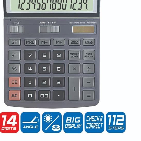 

◊ Calculator / Kalkulator Joyko CC-34 / 14 Digits / Check Correct ✽