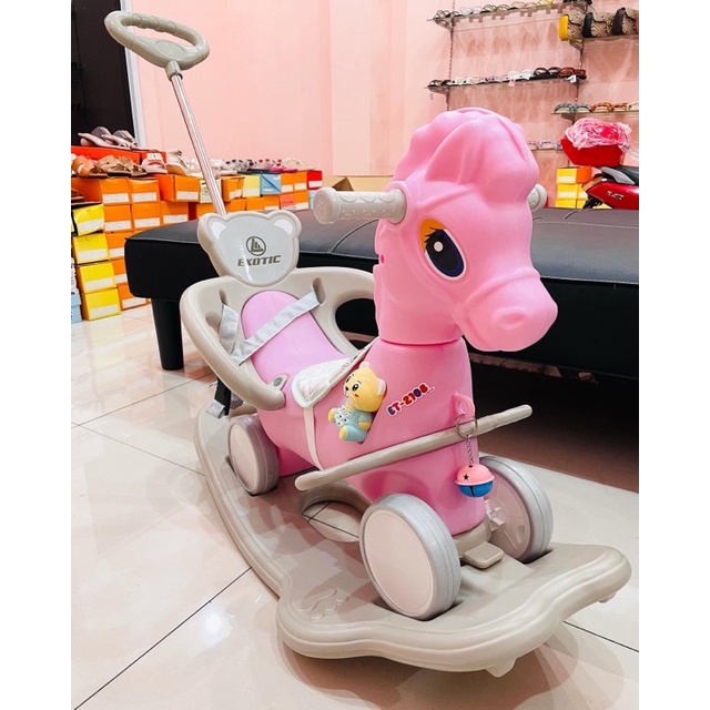 MAINAN ANAK Rocking Horse Exotic ET 2108 / ET2108/ ET 2110 M1004  M1006 3in 1 Mainan kuda