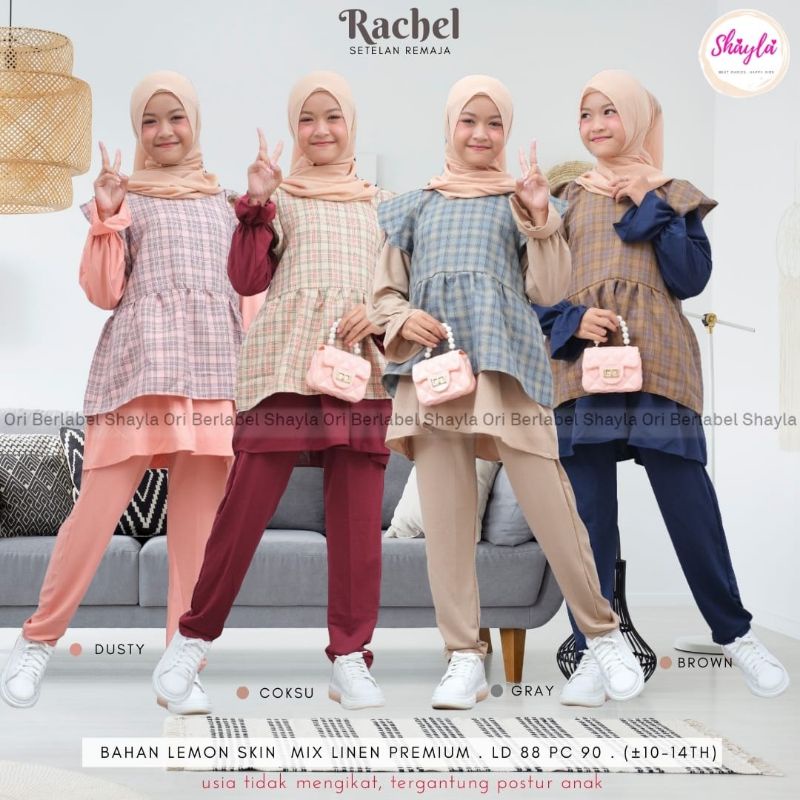 RACHEL SET KIDS | BAJU SET CELANA ANAK REMAJA PEREMPUAN | BY SHAYLA