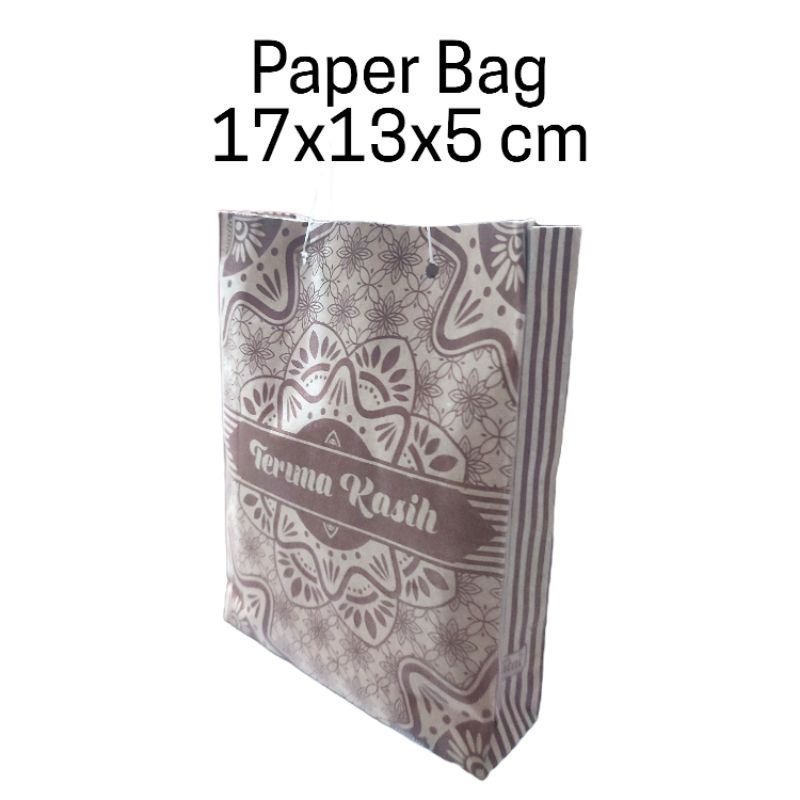 (10 pcs) Paper Bag Hantaran / Hajatan / Nikahan Tas Kertas Tulisan Terima Kasih