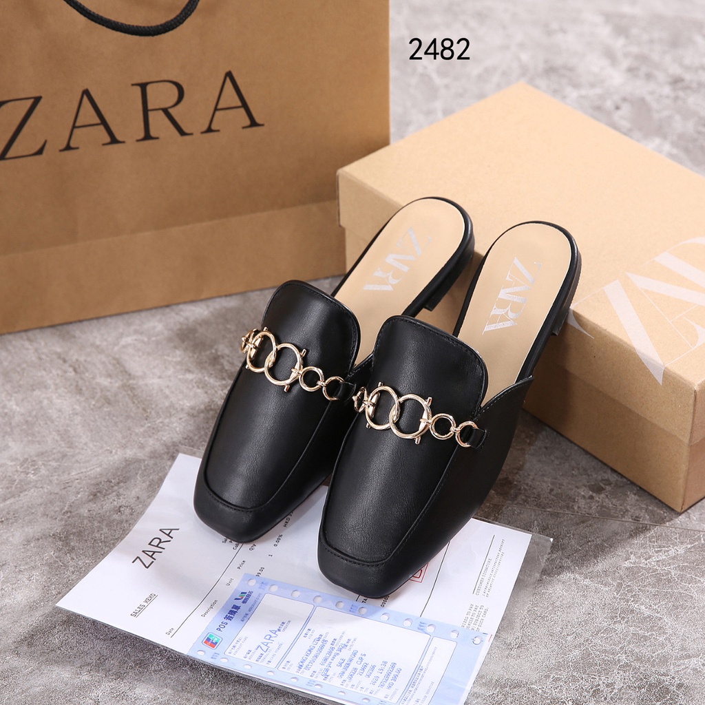 ZR Mules Leather Women Shoes #2482