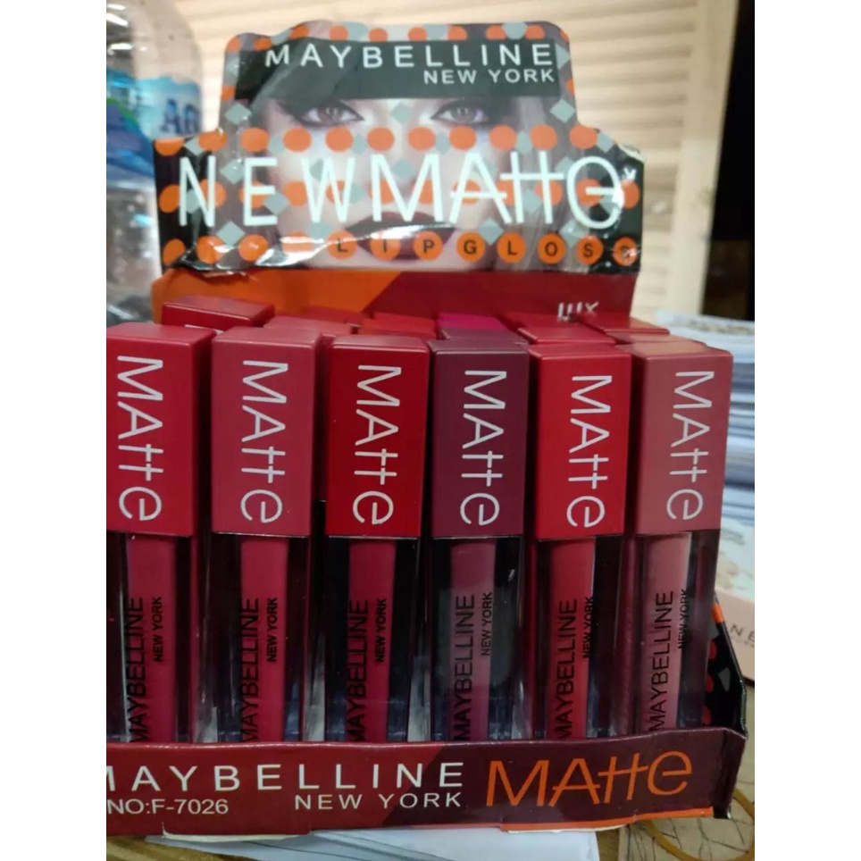 [PERLUSIN 12PCS] Lipstik Terlaris Murah / Lipcream Maybelline SuperStay New Matte Warna Random