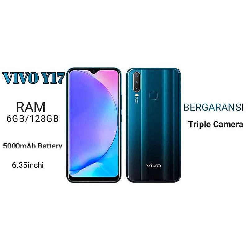 hp vivo y17  RAM 6/128 Dual SIM 5000mAh  baru  handphone murah Android Smartphone GARANSI TOKO