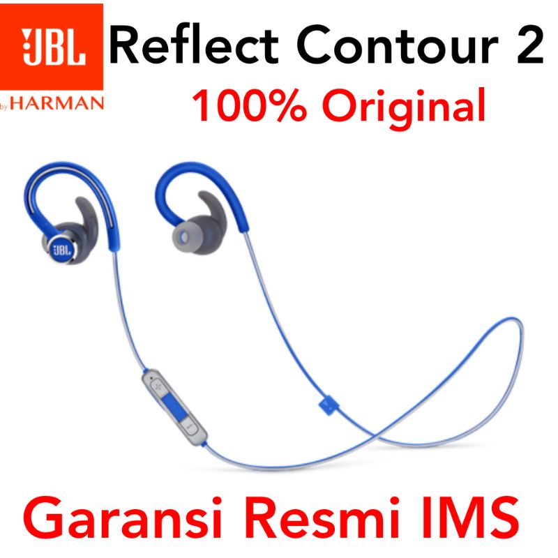 Original JBL Reflect Contour 2 Sport Garansi Resmi IMS Headset Bluetooth Wireless Earphone