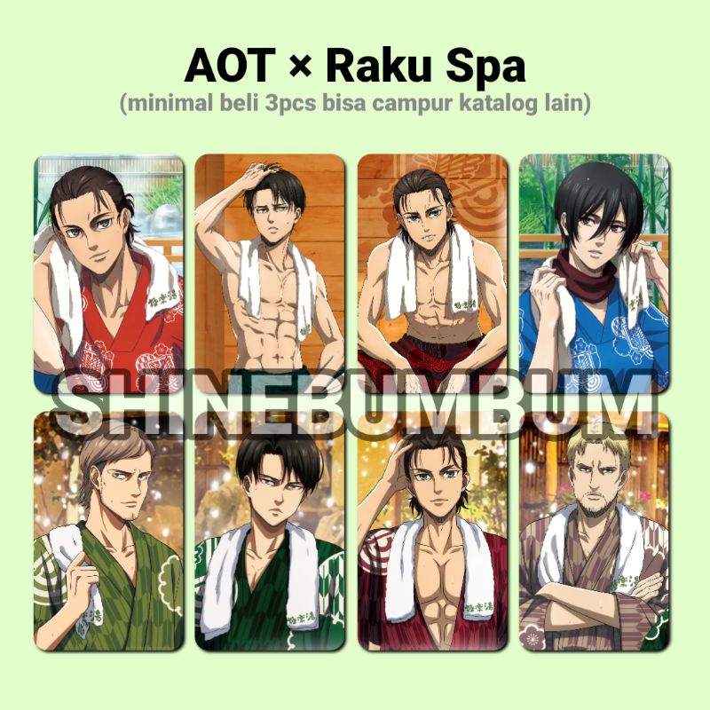 Photocard Anime Attack on Titan Raku Spa