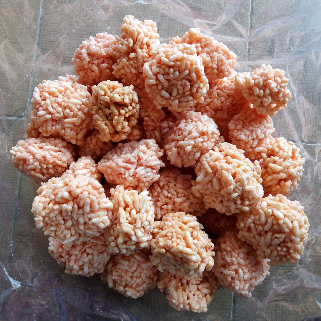 

Ranginang udang mini kemasan bal 2kg TRIWANDI SNACK oleh oleh bandung