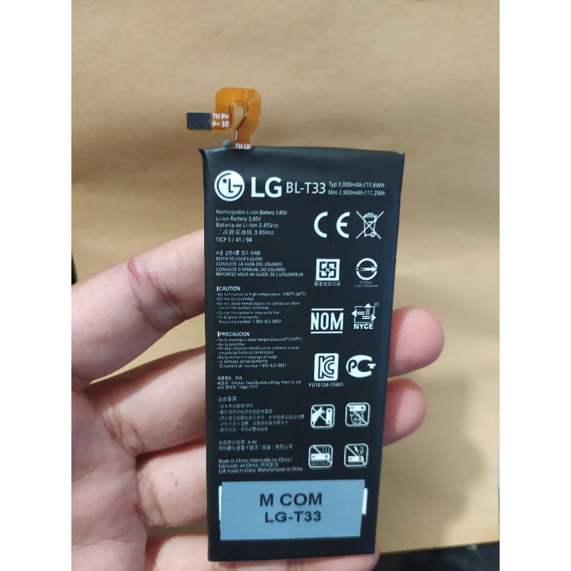 Baterai LG Q6 BL T33 Battery LG Q6 BLT33 Batre LG Q6 BL-T33 Original