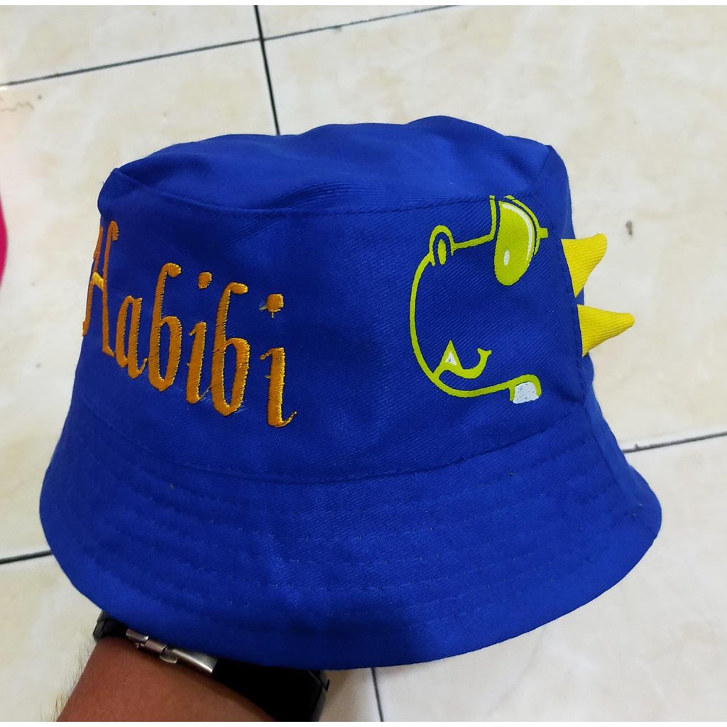 BUCKET DINO ANAK FREE CUSTOM BORDIR NAMA