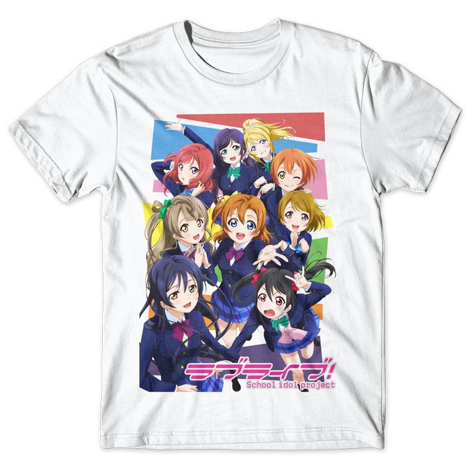 µ’s – Love Live School Idol Project Anime T-Shirt/Kaos Anime