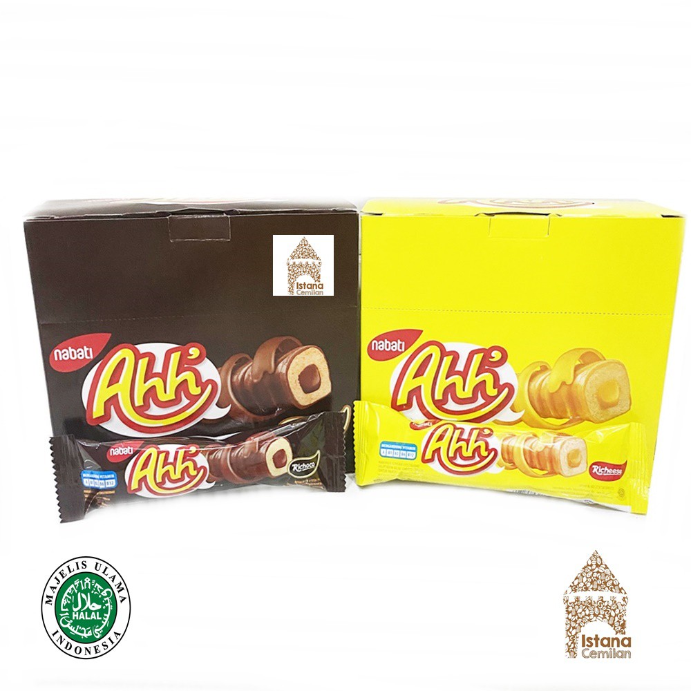 Nabati Richeese Ahh Cokelat / Keju Box Isi 20 Pcs