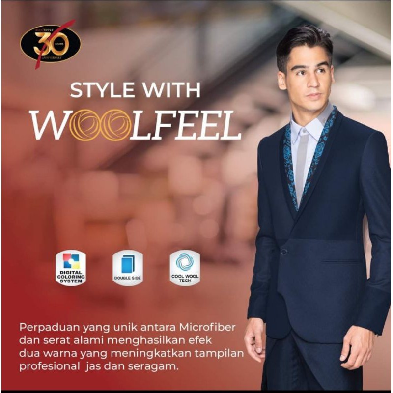 pdu woolfeel maxistyle kain seragam kantor berkualitas  tampil modis kejaksaan pemda polisi kumham k