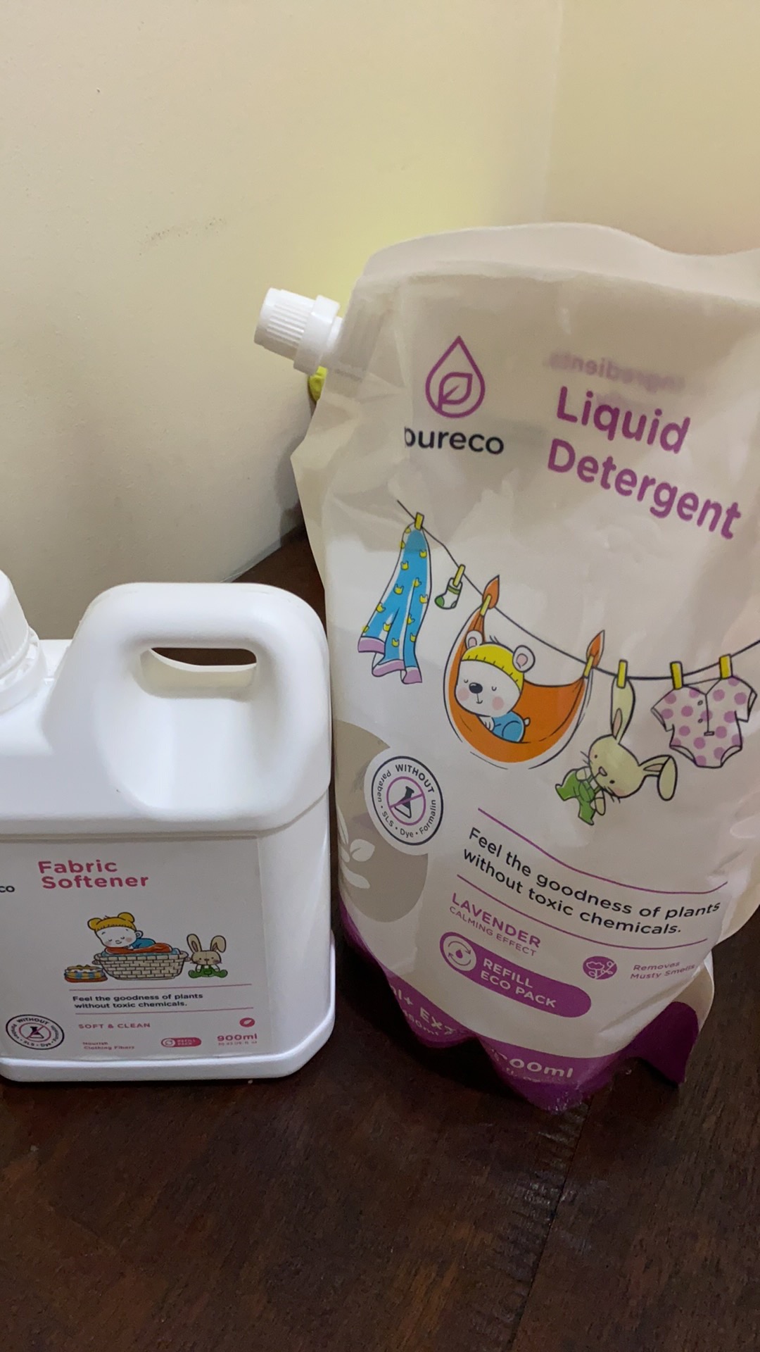 Pureco Liquid Detergent Lavender Pouch Size 1450ml