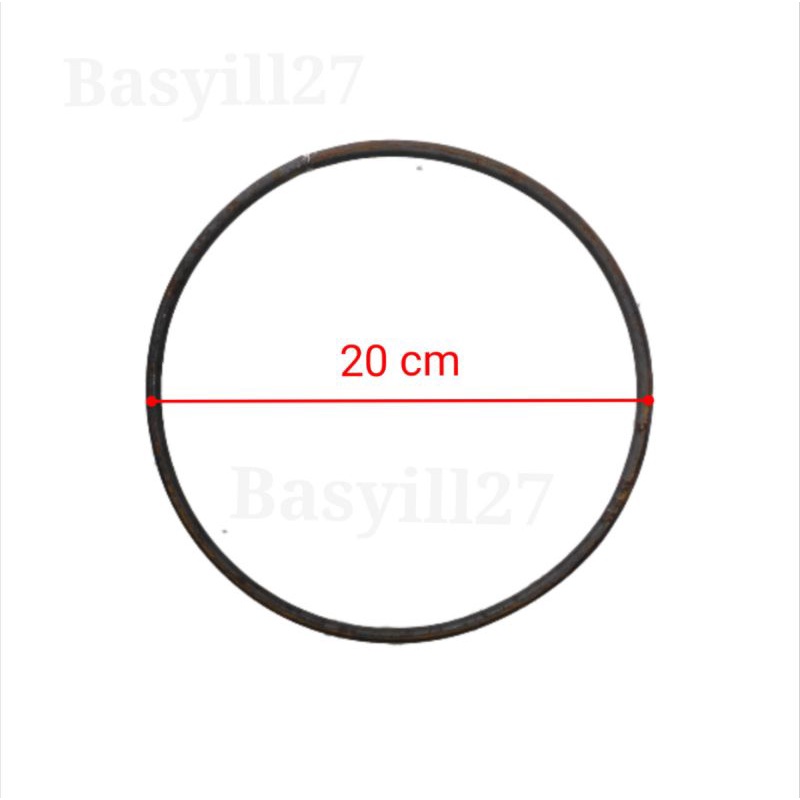 ring besi bulat / lingkaran besi 6mm, dekorasi, besi