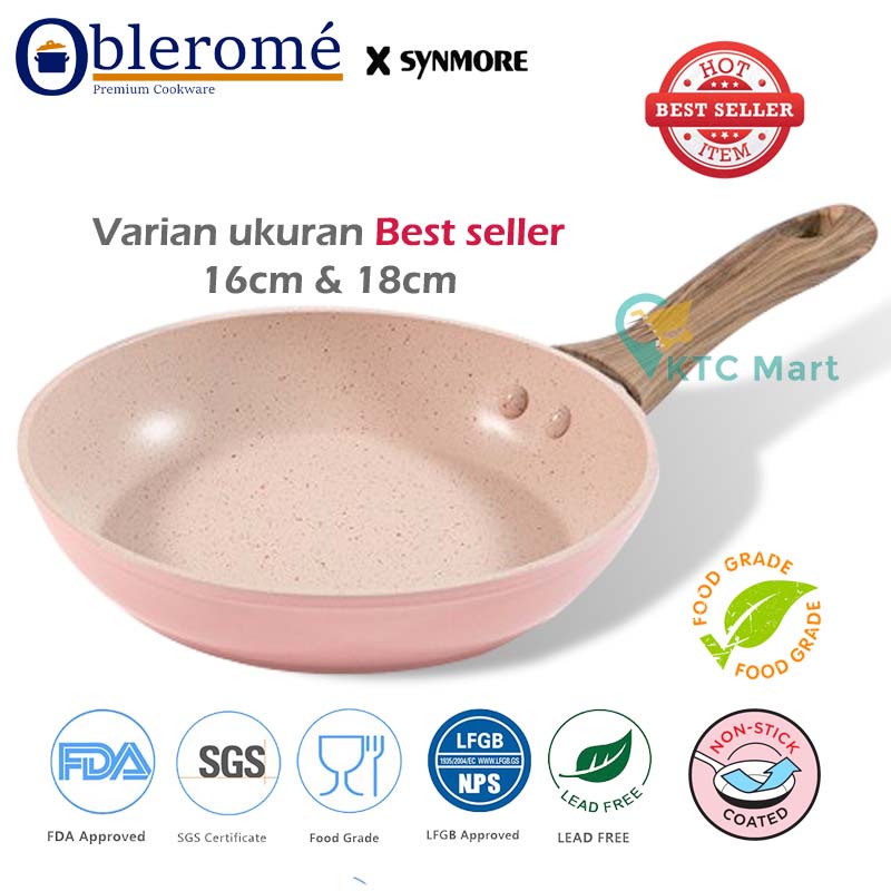 [PROMO] Granite Frypan Mini Anti lengket Marble | Premium Cookware | Penggorengan