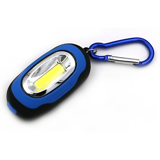 TaffLED Senter LED Mini COB 25 Lumens dengan Karabiner - BM-9402 - BIRU