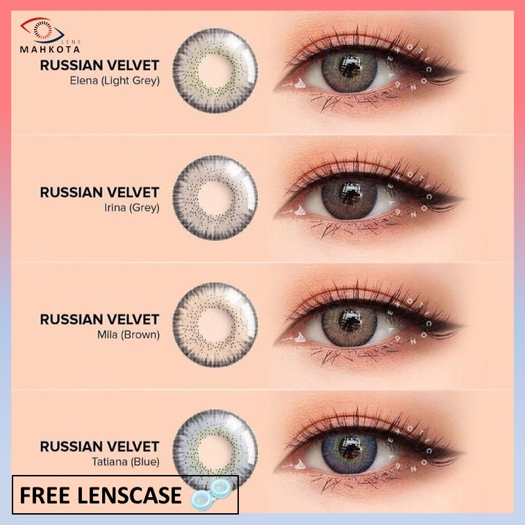 SOFTLENS X2 RUSSIAN VELVET MINUS (-3.25 S/D -6.00) BY EXOTICON / 14.5MM / GREY BROWN BLUE / Softlen Soflens Soflen