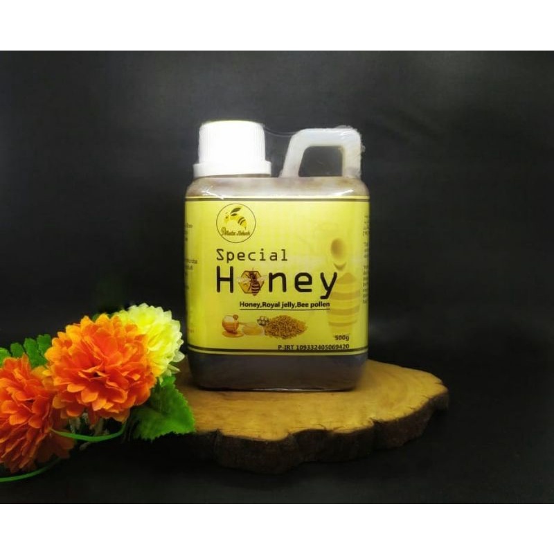 

Spesial Honey (Honey + Beepollen + Royal honey)