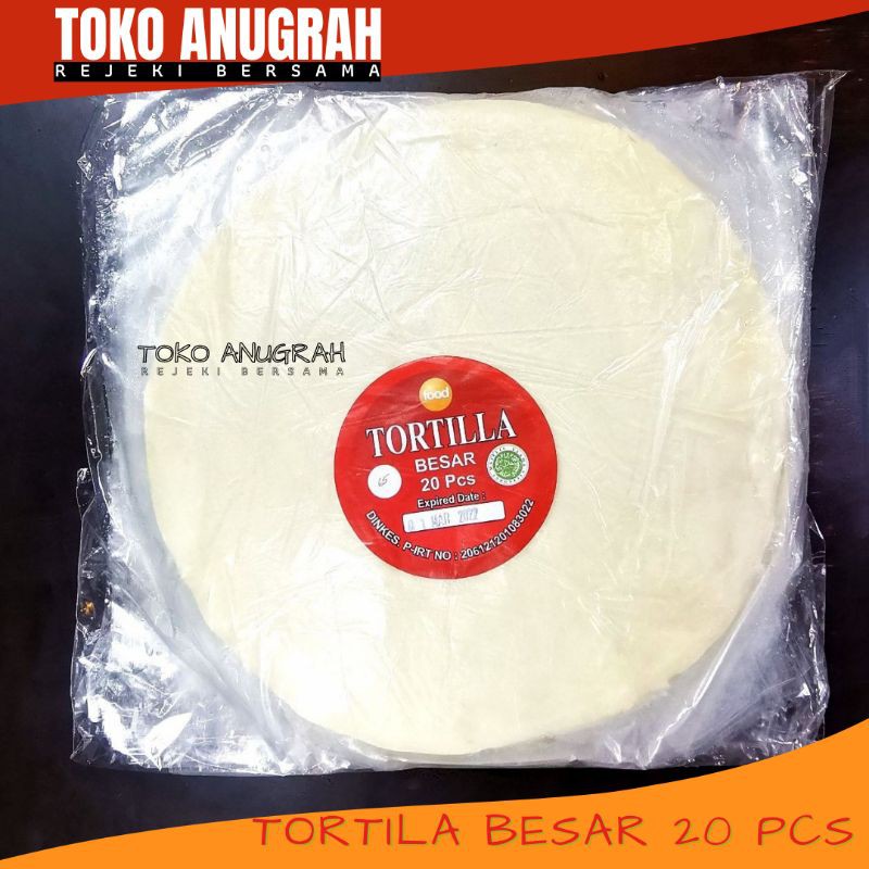 

Kulit Kebab Tortila Besar 20'S