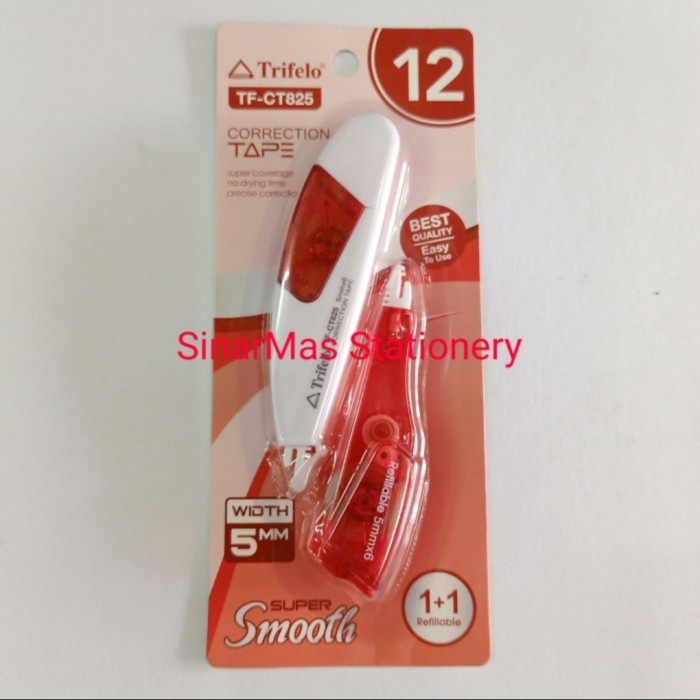 

Limited Correction Tape 12 M Plus Trifelo Tf - Ct 825 / Tip Ex Kertas 12 M Diskon
