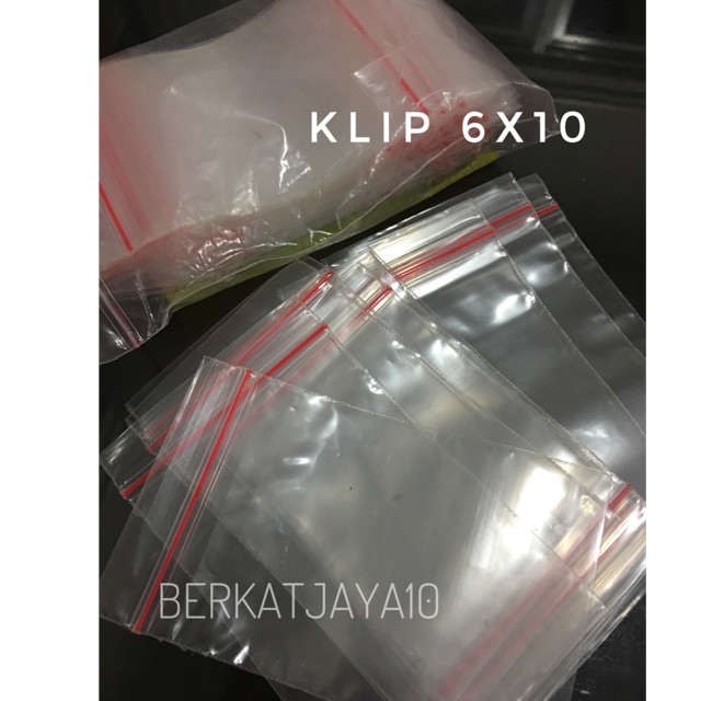 Plastik PE Klip 6x10 cm Zipper Lock isi 100pcs