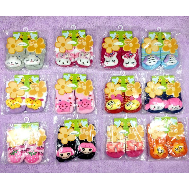 kaos Kaki Baby Socks Bunyi, Kaos Kaki 3D Lonceng, Kaos Kaki Boneka