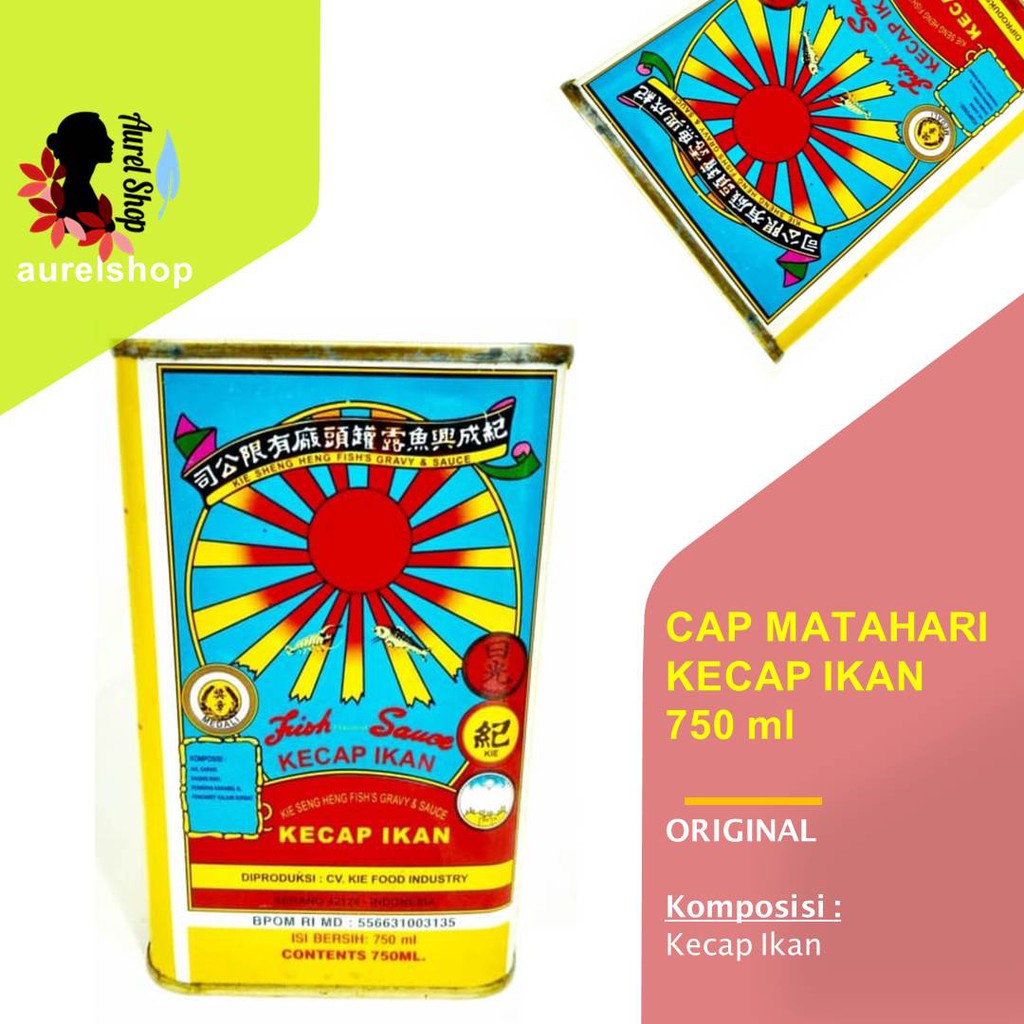 

CAP MATAHARI Kecap Ikan kemasan kaleng 750 ml