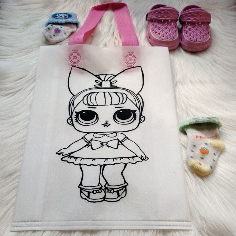 

Tas Karakter Mewarnai / Tas Karakter Melukis / Tote Bag Gambar