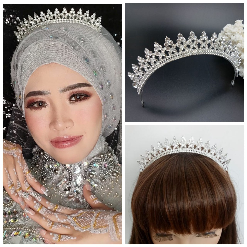 Kenanga Crown - Mini Mahkota Elegan - Hiasan Kepala Pengantin &amp; Bridesmaid