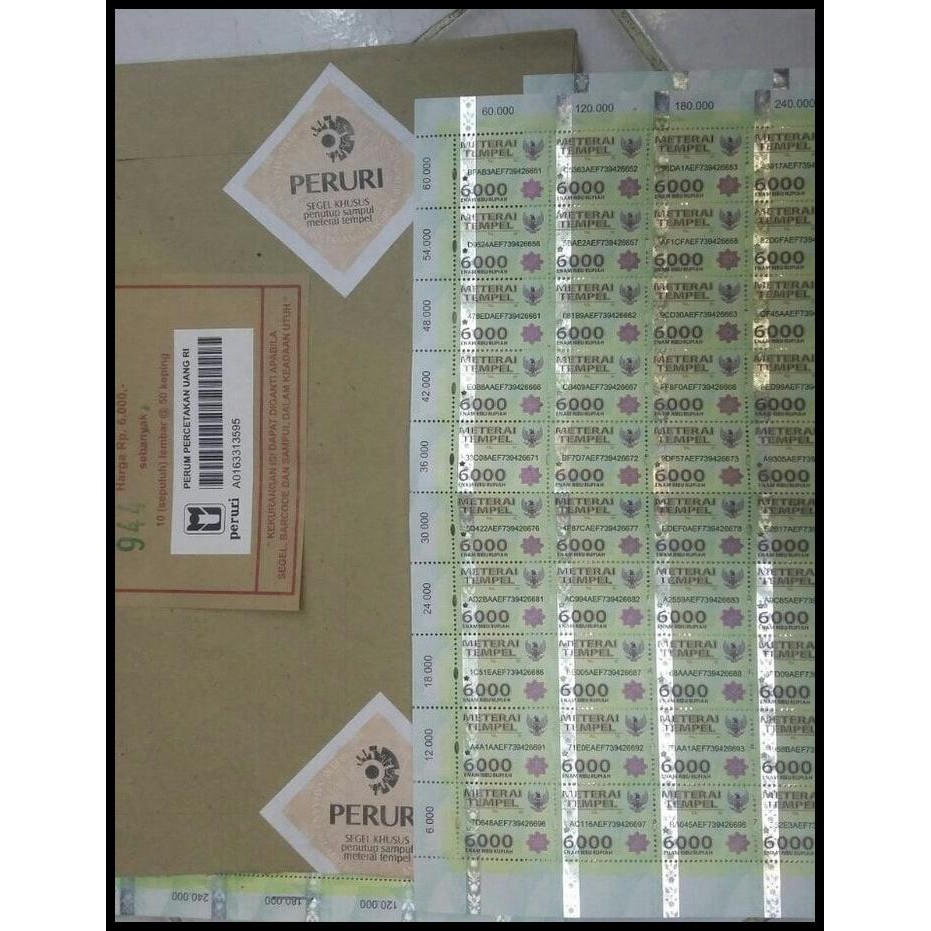 

(Produk Baru !!) Pos 6000 Isi 10 Lembar