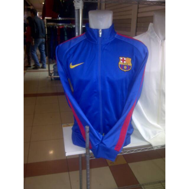 Jaket Bola Barcelona Anthem Home Biru 2016/2017 grade ori official