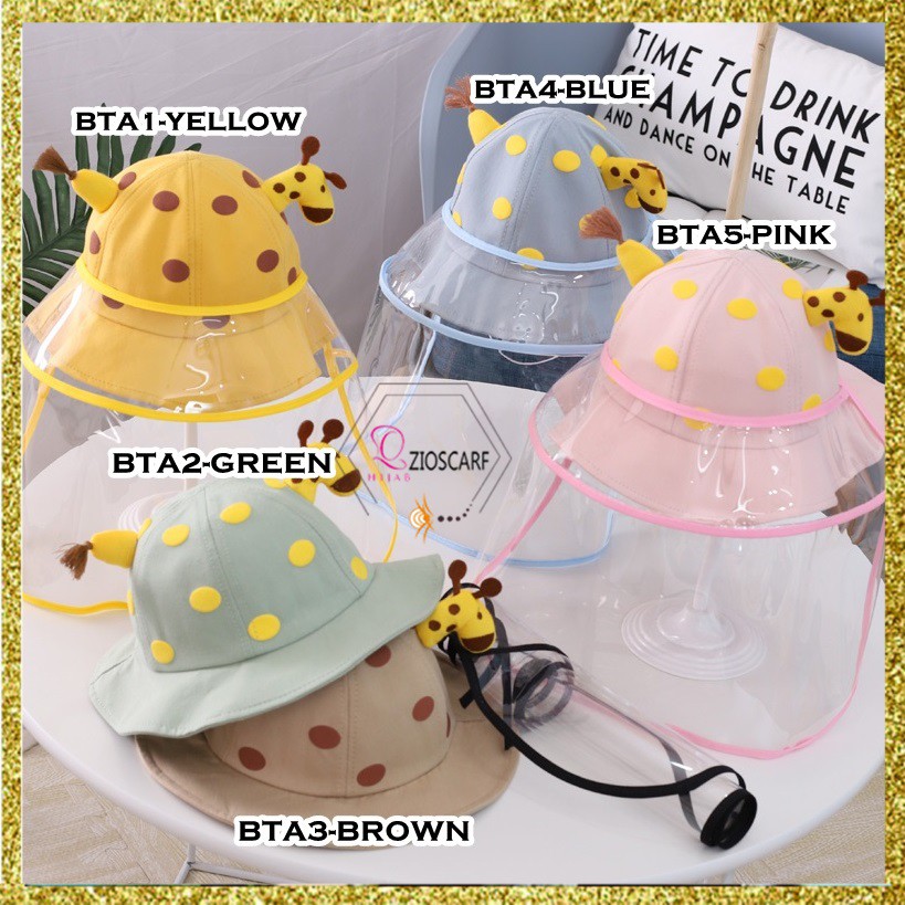 Topi Bucket Anak Jerapah topi fashion balita pelindung wajah anak Topi Anti virus topi jalan - BTA