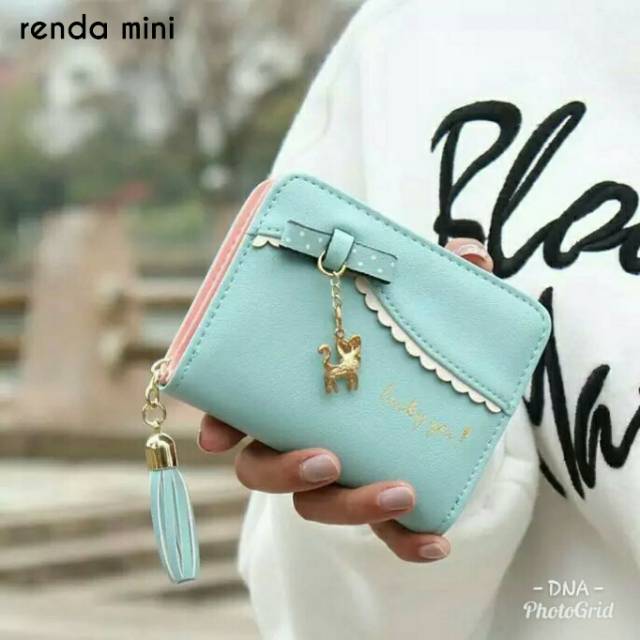 Dompet koin mini wanita type gantungan kucing