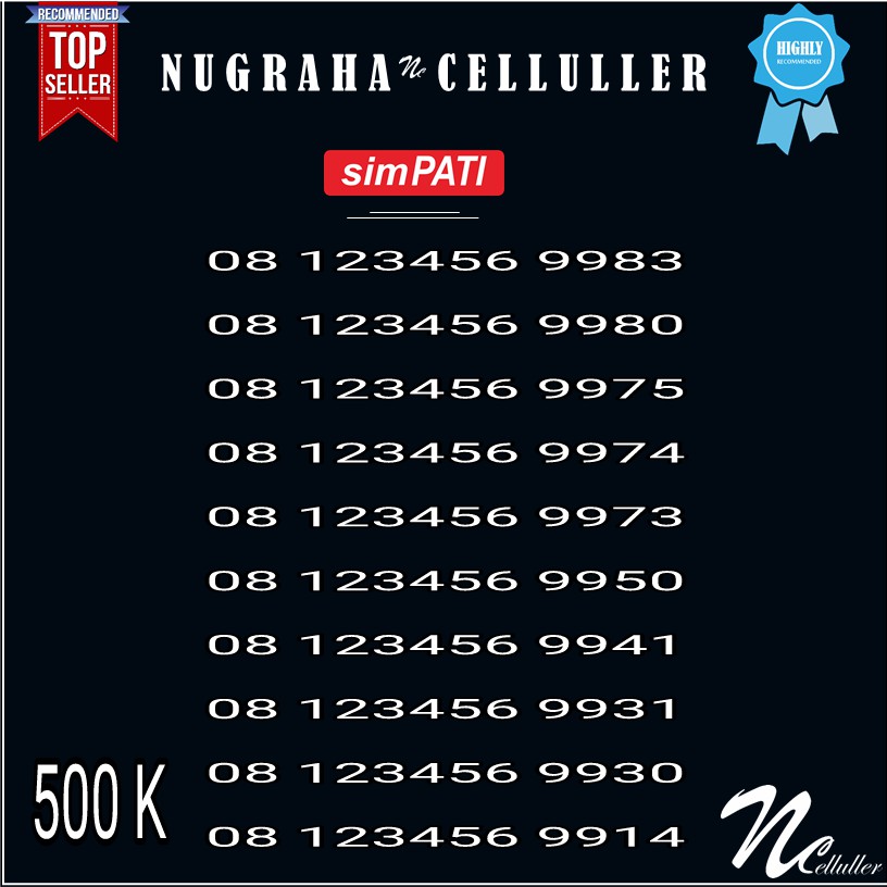 Nomor Cantik Simpati Urut Nauik 123456 Murah
