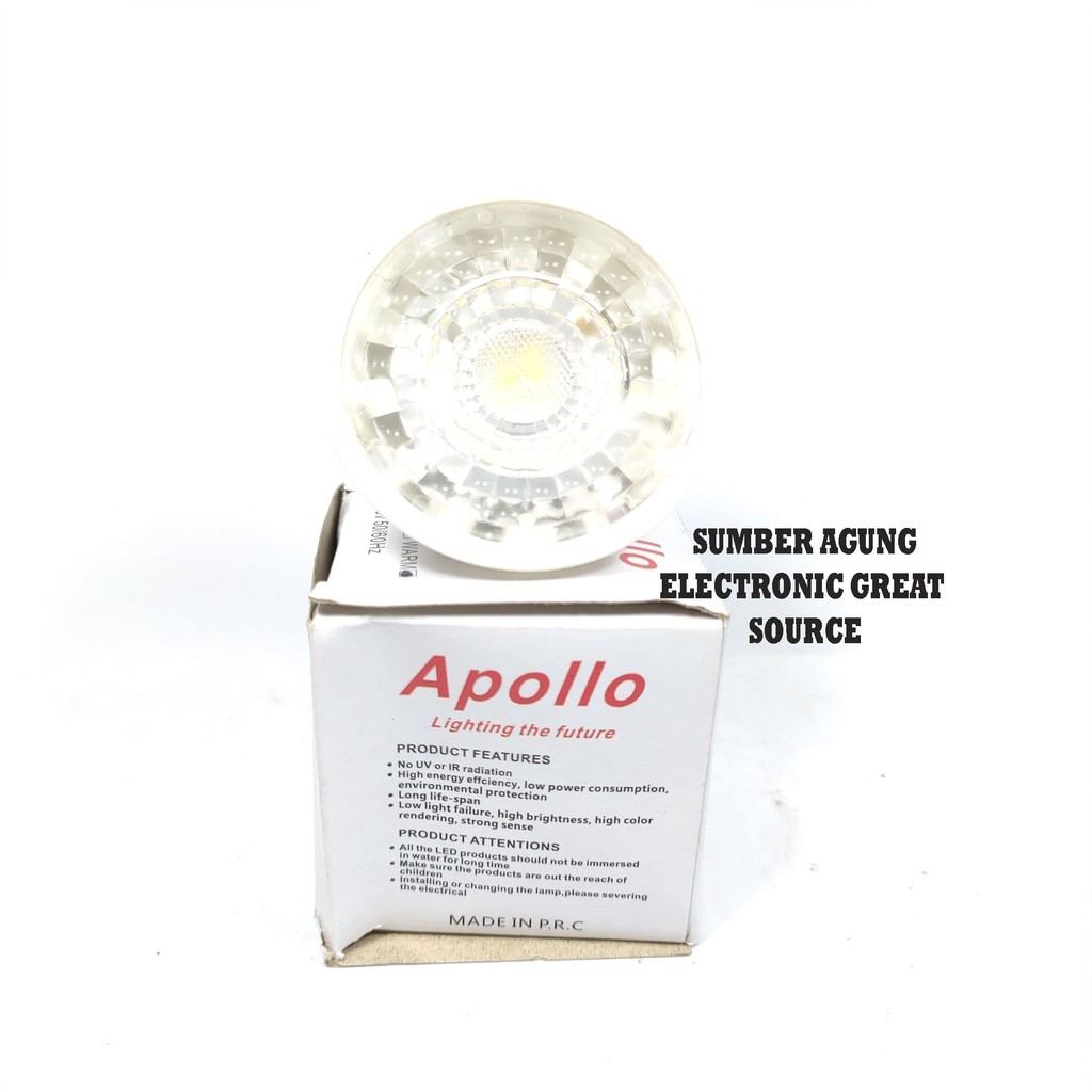 Apollo A603 LED Halogen Warm white Kuning Light Bipet Meja Rias 3W Fit