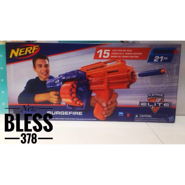 Tembak tembakan anak Nerf  elite  N strike surgefire Nerf  