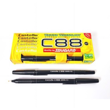 

BALLPOINT, BOLPEN, POLPEN, PULPEN STANDARD CASTELLO C-88 HITAM