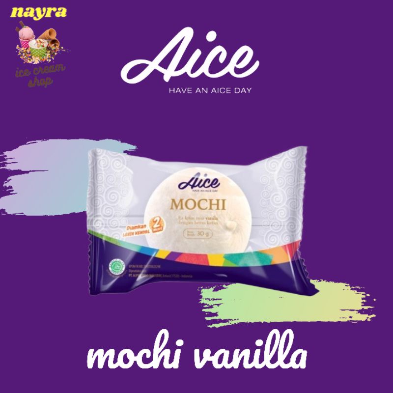 Jual Aice Ice Cream Mochi Vanilla Isi 20pcs Shopee Indonesia 8692