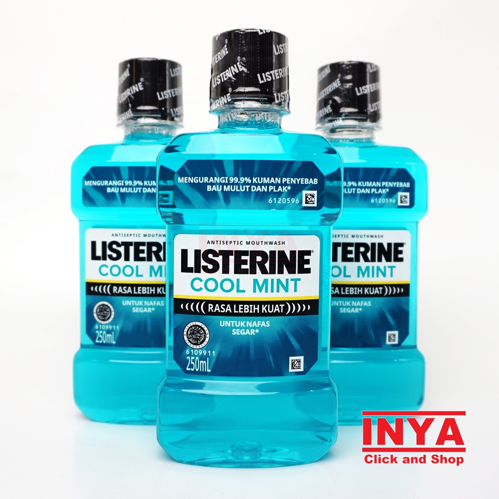 LISTERINE COOL MINT ANTISEPTIC MOUTWASH 250ml - Obat Kumur