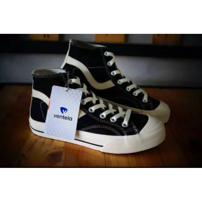 VENTELA PUBLIC HIGH BLACK NATURAL/ventela public/ventela original/sepatu ventela original/
