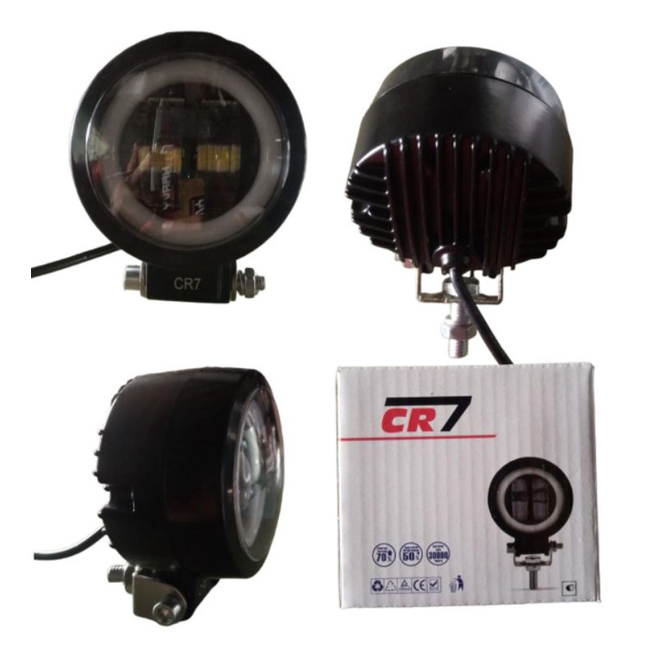 Lampu Sorot Daymaker Bulat 2 Led + Angel