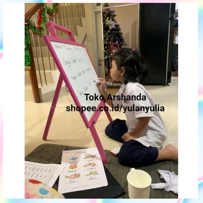 

Papan | Papan Tulis 60X80 White Board Ukuran Besar Standing Gratis Spidol