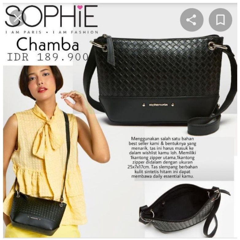 TAS SELEMPANG WANITA SLING BAG SOPHIE MARTIN TAS CHAMBA T7170B5 SHOPIE MARTIN SHOPI SHOPEE PROMO