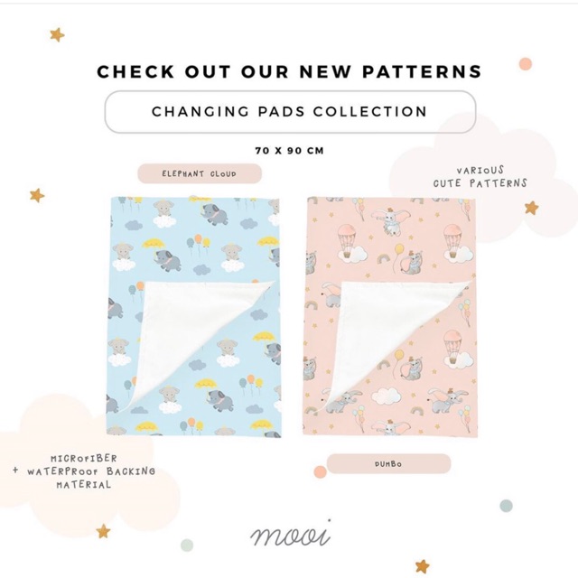 Mooi waterproof changing pad