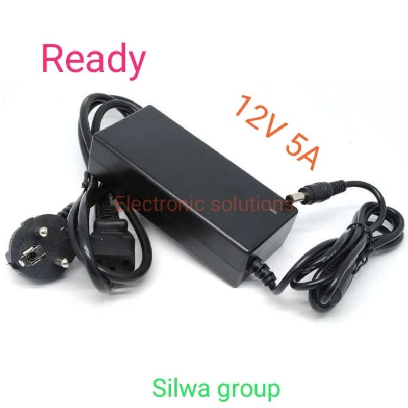 Adaptor 12v 5A real untuk pompa cctv dll